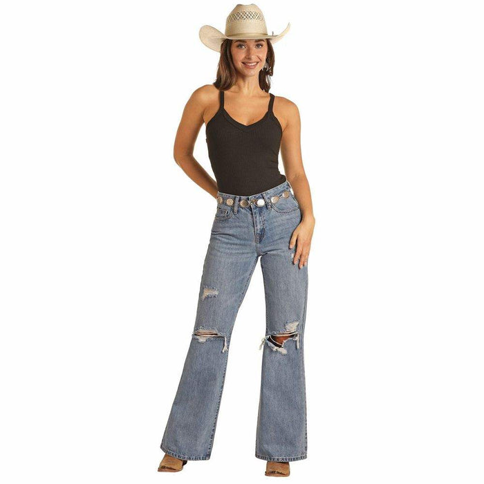 Rock & Roll Denim Women's Wide Leg Trousers