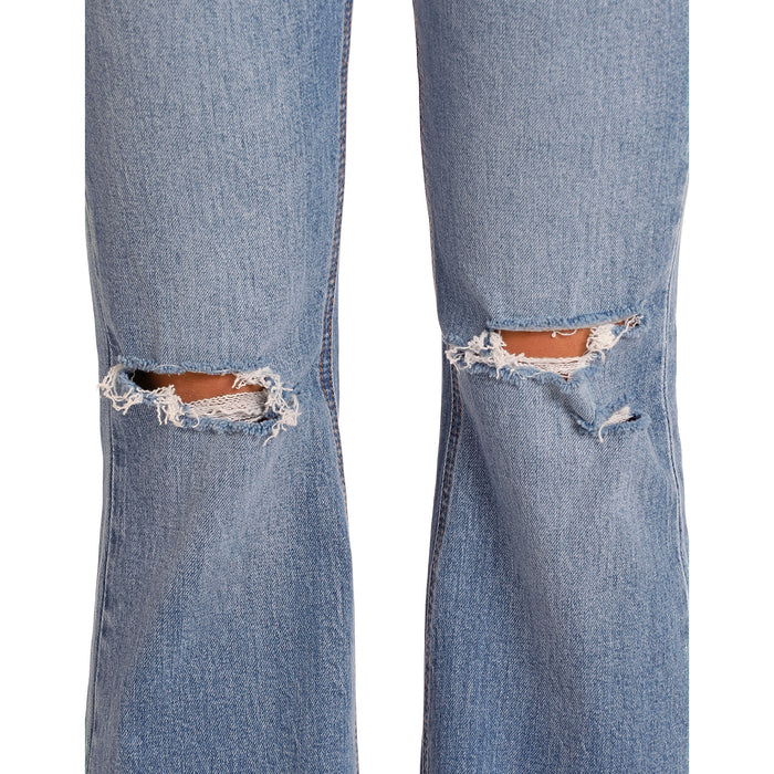 Rock & Roll Denim N Womens Distressed Flare Jeans