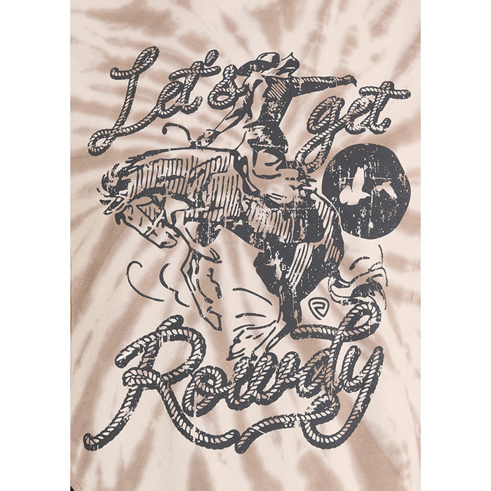 Rock & Roll Denim Women's Taupe Tie Dye Pullover