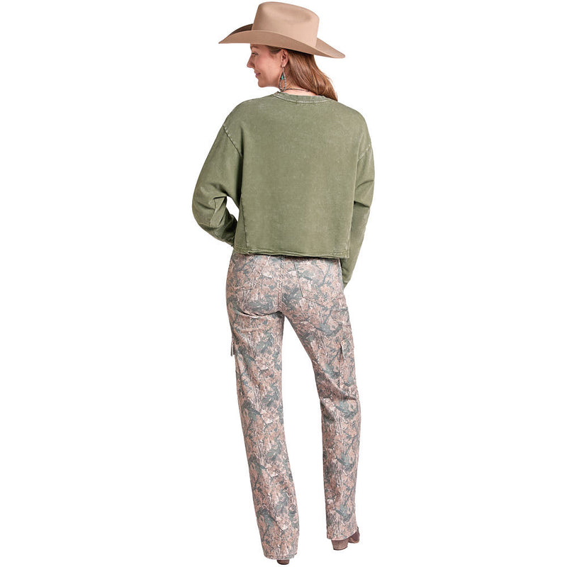 Rock & Roll Denim Women's Forest Rodeo Rally Pullover