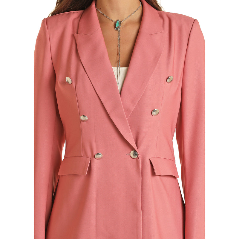 Rock & Roll Denim Women's Rose Pink Blazer
