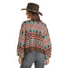 Rock & Roll Denim Women's Cardigan with Aztec Design