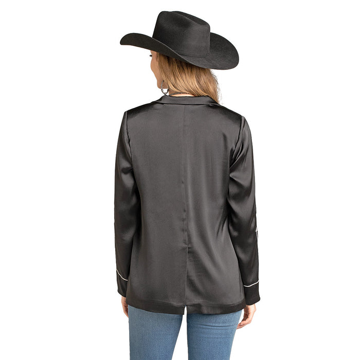 Rock & Roll Denim Women's Boot Stitch Embroidered Blazer