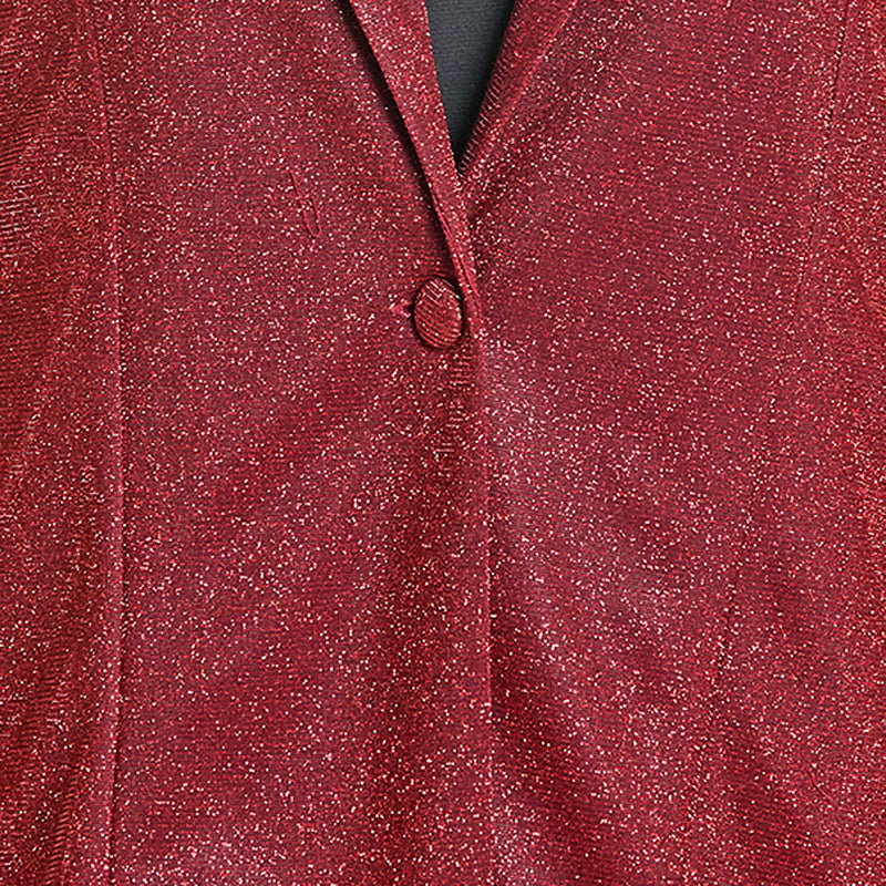 Rock & Roll Denim Women's Red Iridescent Blazer