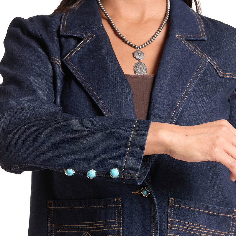 Rock & Roll Denim Women's Boot Stitch Blazer