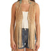Rock & Roll Denim Women's Studded Fringe Vest