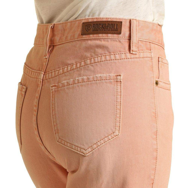 Rock & Roll Denim Women's Pink Crop Jeans