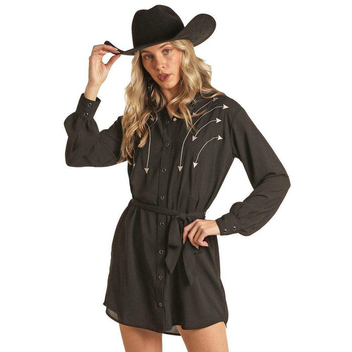 Rock & Roll Denim Womens Shirt Dress
