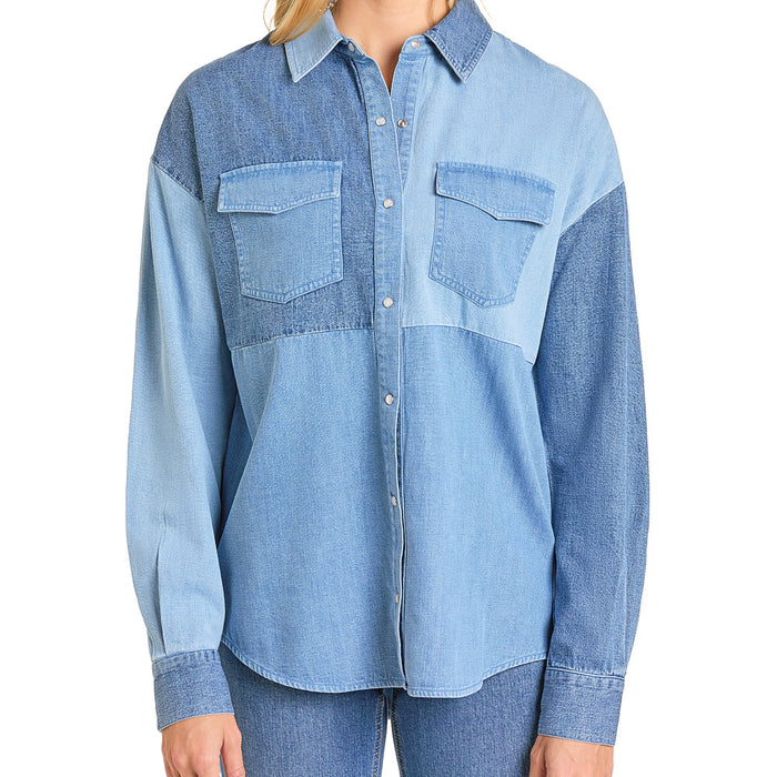 Rock & Roll Denim Women's Patch Denim Shirt