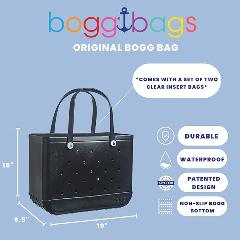 Bogg Bag Original Onyx Leopard Bag