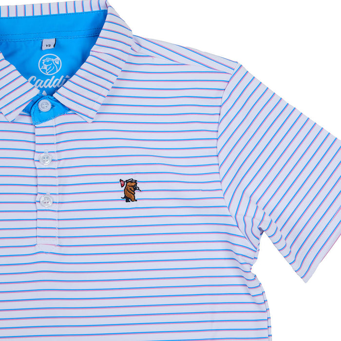 Fieldstone Boy's Pink & Blue Range Polo
