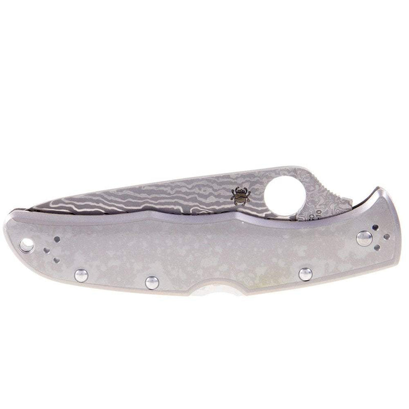 Spyderco Endura 4 Titanium Damascus Pocket Knife Large