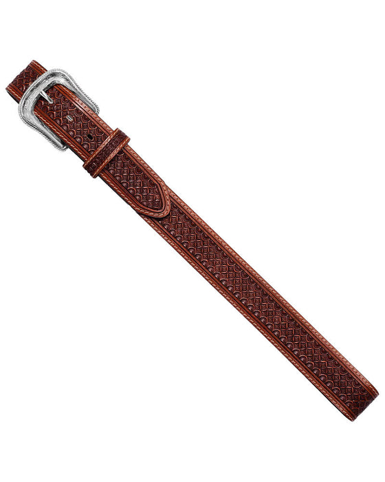 Men's Brown Diamond Black Belt