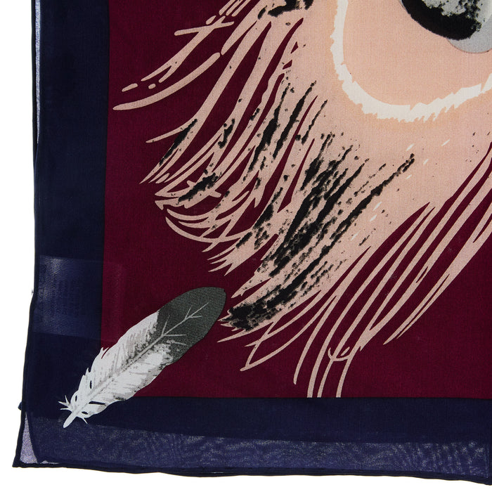 Wyoming Traders Mens Frontier #12 Burgundy Feather Wild Rag