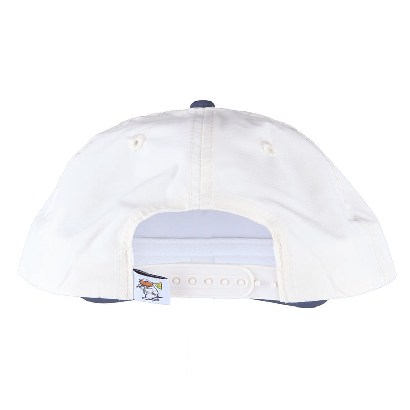 Fieldstone Caddie Boy's White & Navy Solid Bill Cap