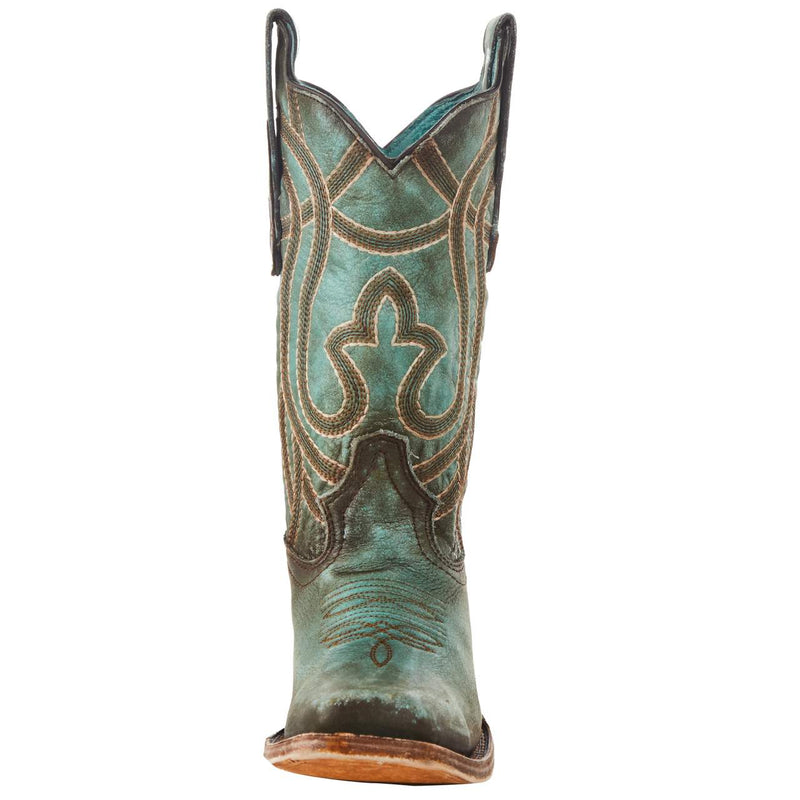 Corral Women`s Turquoise Brown 12in. Square Toe Boot
