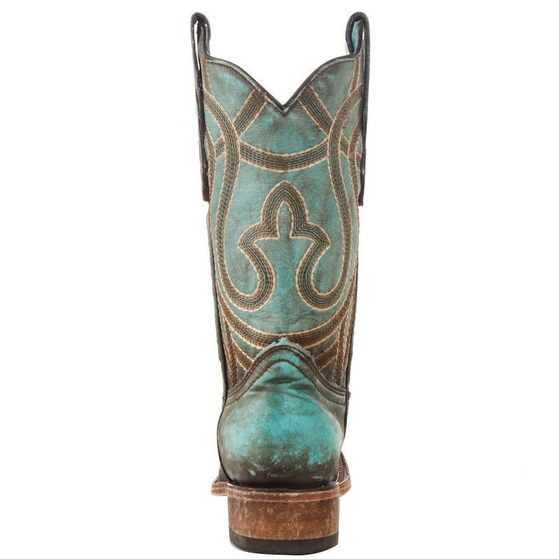 Corral Women`s Turquoise Brown 12in. Square Toe Boot