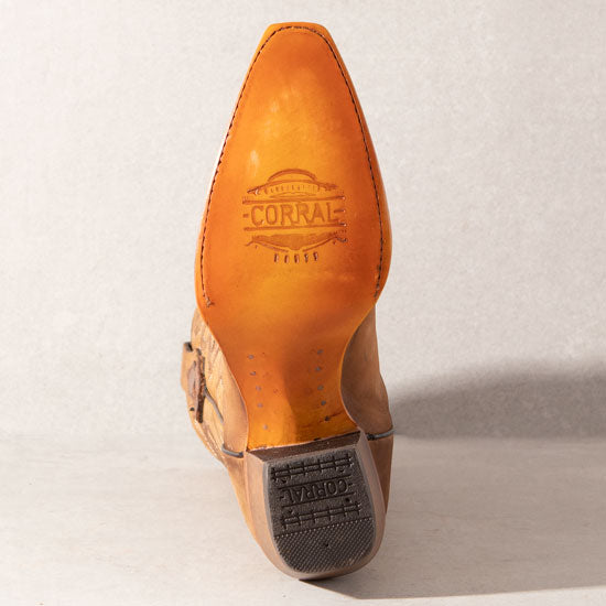 Corral Shedron Embroidery Snip Toe Boots