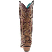 Corral Women's Orix Inlay Embroidery Wing 13 In Top Snip Toe Boot