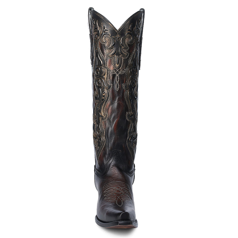 Corral Women`s Chocolate Tall Embroidered Boot