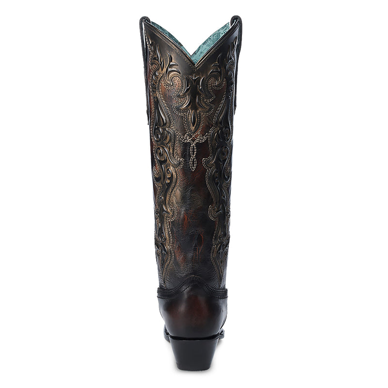 Corral Women`s Chocolate Tall Embroidered Boot