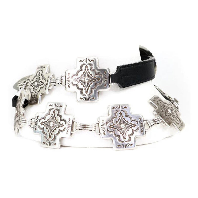Tony Lama Ladies Black Nizhoni Cross Belt