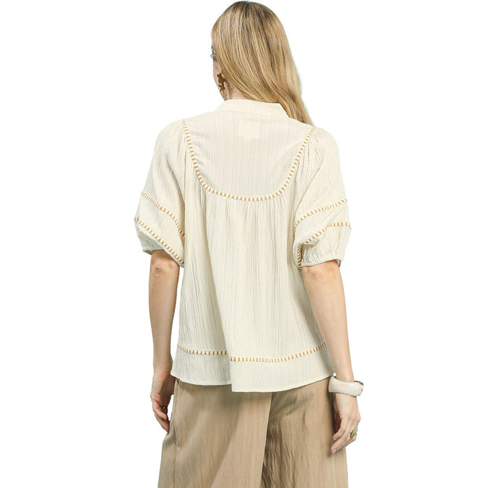 Umgee Usa Inc. Women's Ecru Textured Top