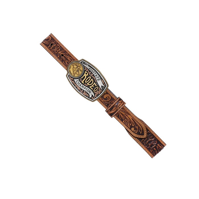 Lil Champ Floral Embossed Leather Belt