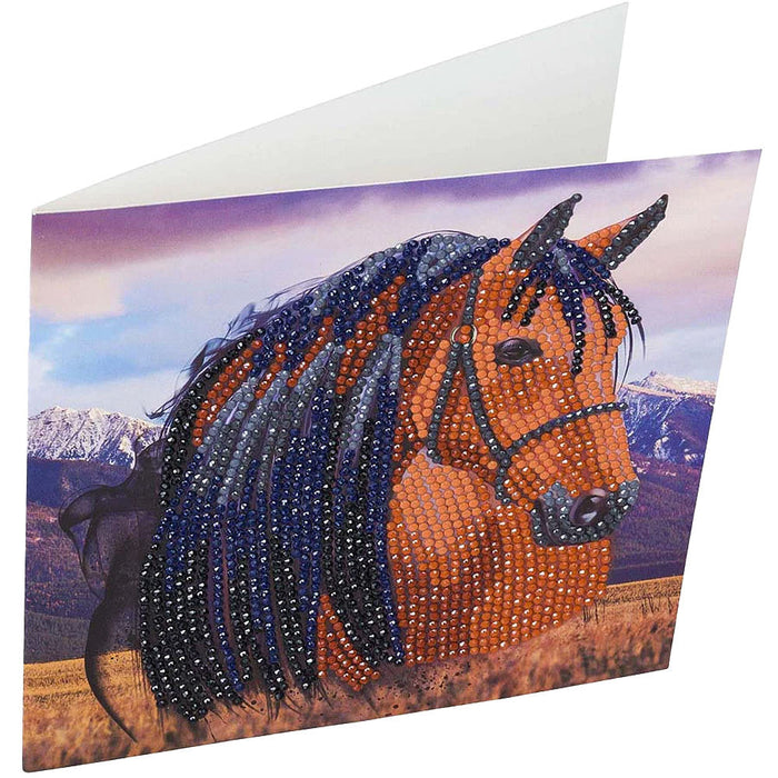 Outset Games And Cobble Hill Puzzles Horse Crystal Art Card Kit