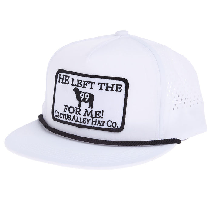 Cactus Alley Hat Co White & Black 99 Cap