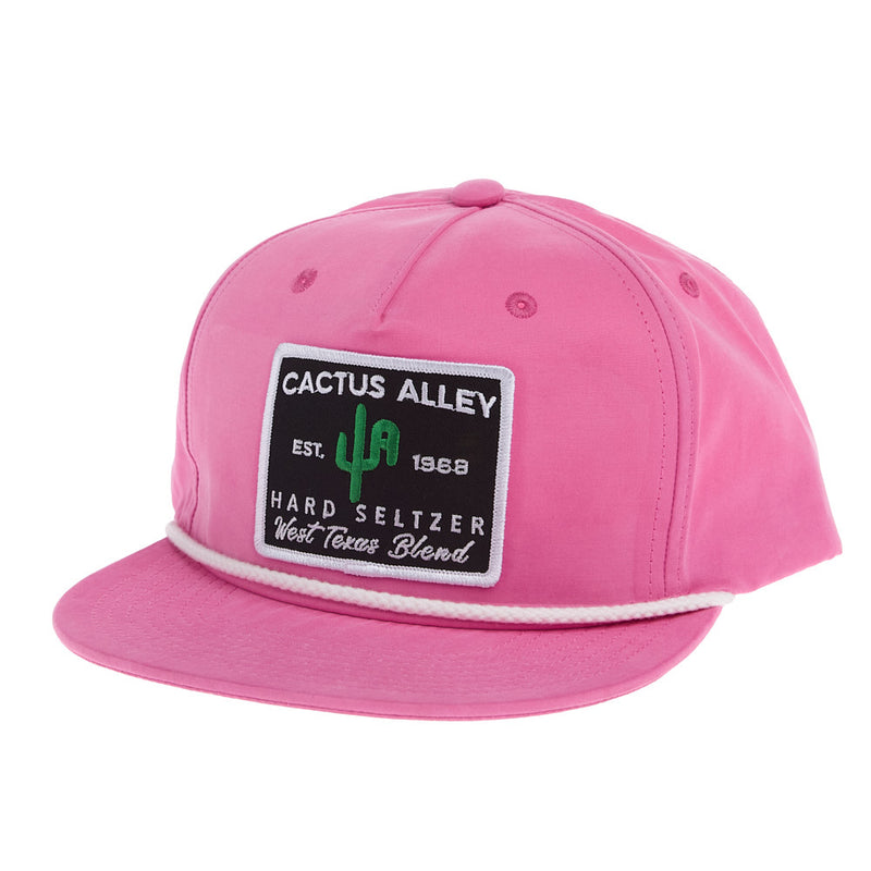 Cactus Alley Hat Co Logo Pink & White Cap