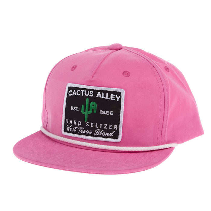Cactus Alley Hat Co Logo Pink & White Cap