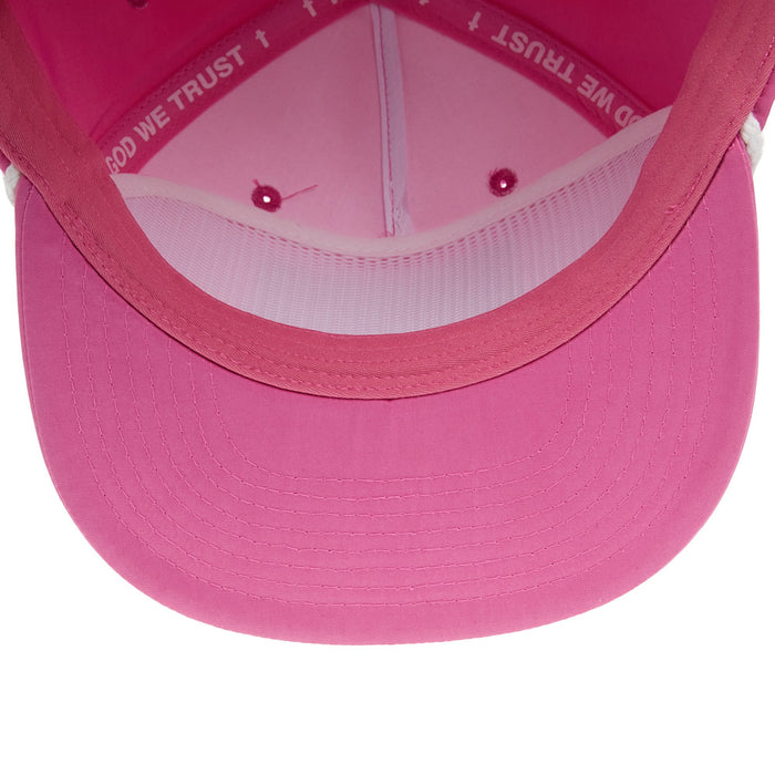 Cactus Alley Hat Co Logo Pink & White Cap