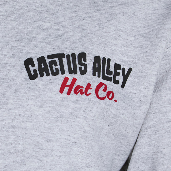 Cactus Alley Hat Co Featha Steppa Grey Hoodie
