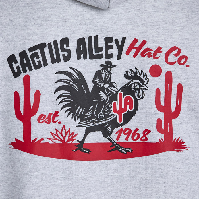 Cactus Alley Hat Co Featha Steppa Grey Hoodie
