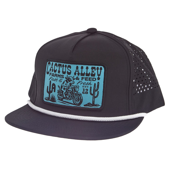 Cactus Alley Hat Co Fast & Fresh Black & White Cap