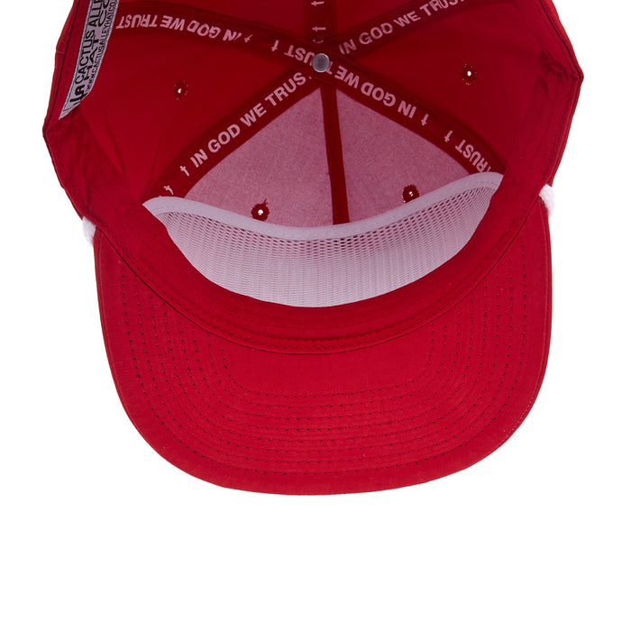 Cactus Alley Hat Co Red & White Jesus Loves You Cap