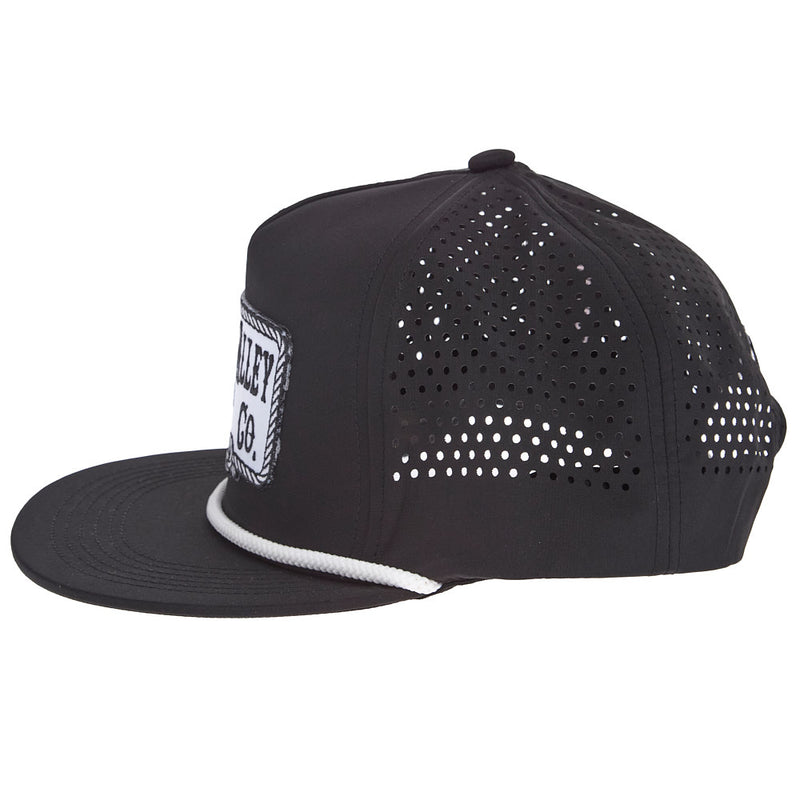 Cactus Alley Hat Co Square Knot Black & White Cap