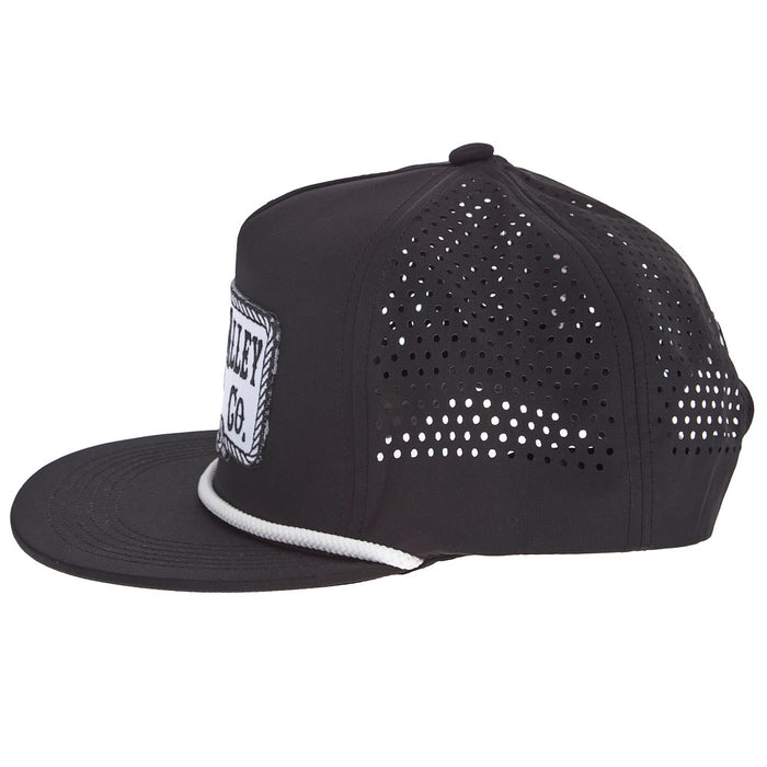 Cactus Alley Hat Co Square Knot Black & White Cap