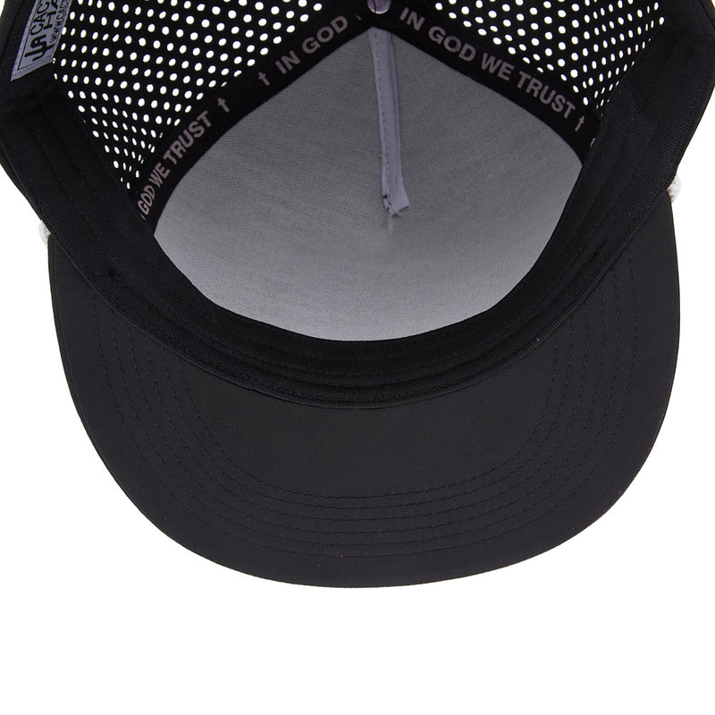 Cactus Alley Hat Co Square Knot Black & White Cap