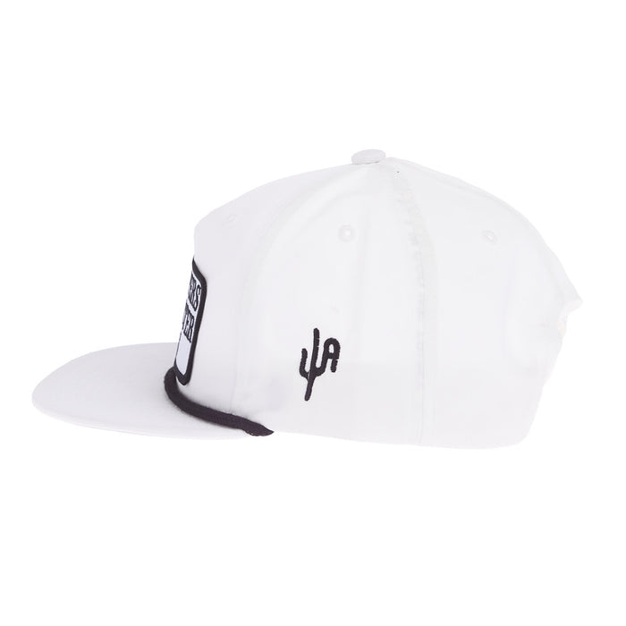 Cactus Alley Hat Co Team Ropers White & Black Cap