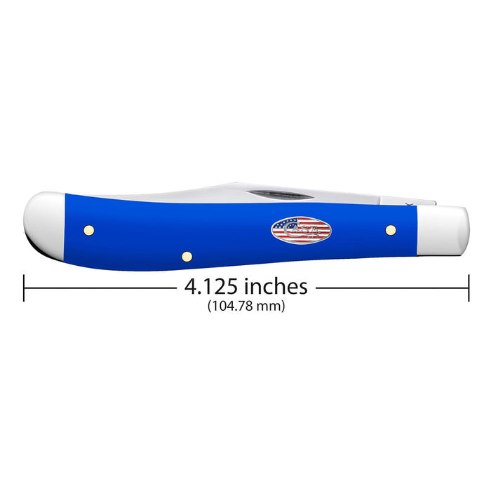 Case Royal Blue Synthetic Smooth Slimline Trapper