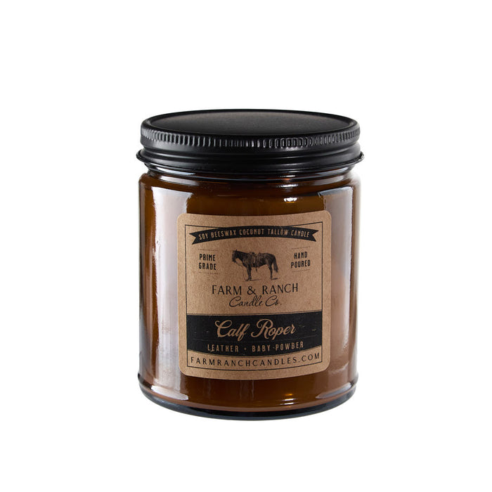 Farm & Ranch Candle Co 7oz Calf Roper Candle