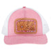 Mcintire Saddlery White and Heather Pink Chunk Cap