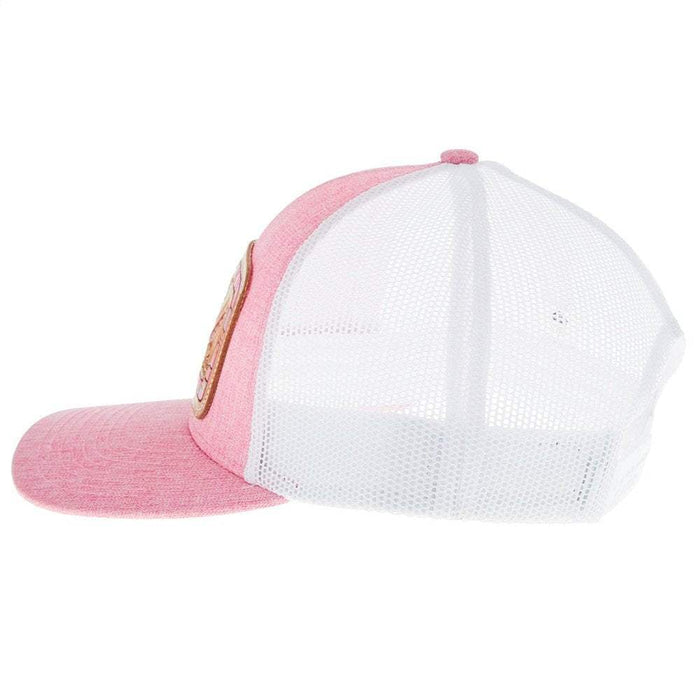 Mcintire Saddlery White and Heather Pink Chunk Cap
