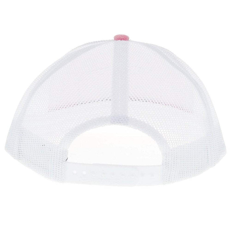 Mcintire Saddlery White and Heather Pink Chunk Cap