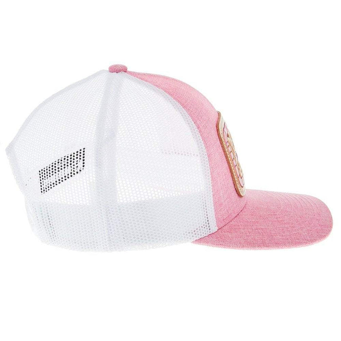 Mcintire Saddlery White and Heather Pink Chunk Cap