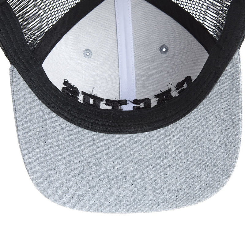 Cactus Gear Heather Grey and Black 3D Logo Mesh Back Cap