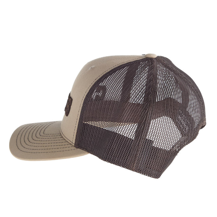 Cactus Gear Khaki and Coffee 3D Logo Mesh Back Cap