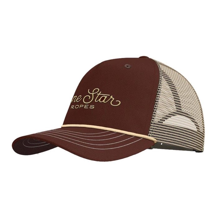 Lone Star Ropes Maroon and Tan Script Logo Cap